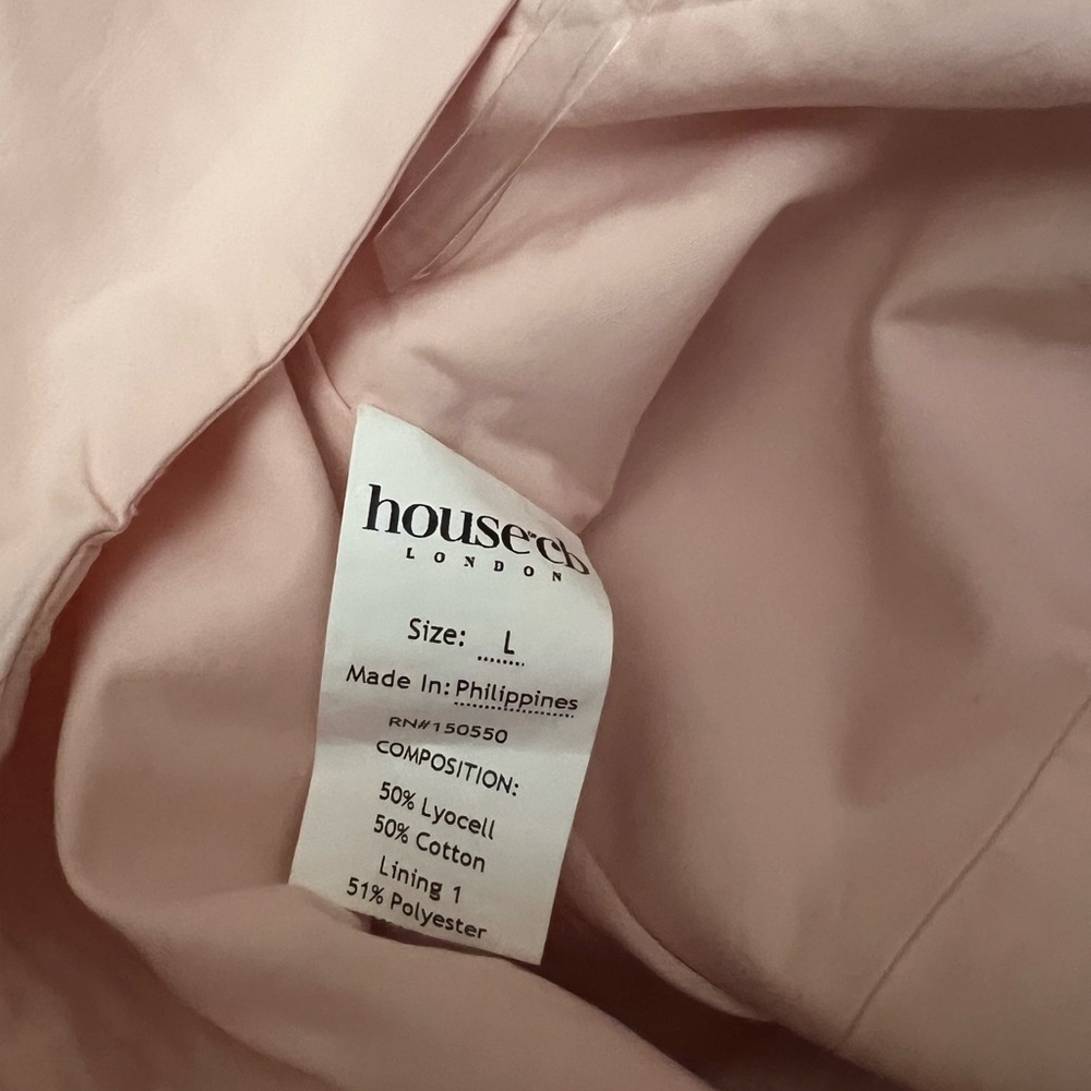 HOUSE OF CB 'Florianne' Soft Peach Bow Mini Dress - Picture 7 of 8